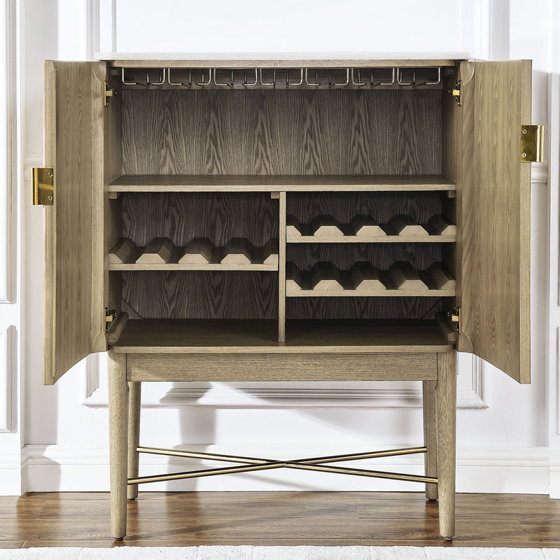 Steve Silver Vida Black WIne Cabinet