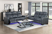 Home Elegance Apex Black 2pc Living Room Set