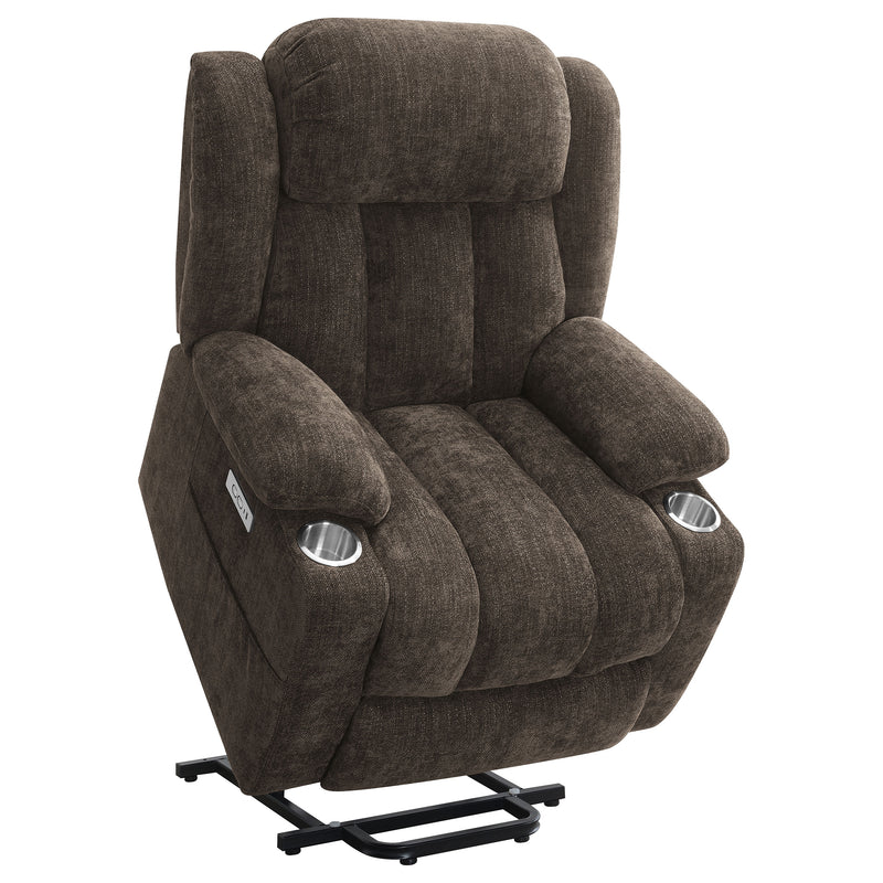 Coaster Furniture Houston Slate Blue Power Lift Recliner