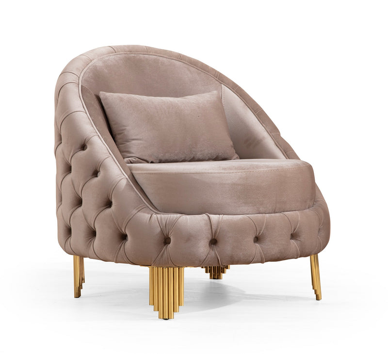 Galaxy Home Vanessa Taupe Chair