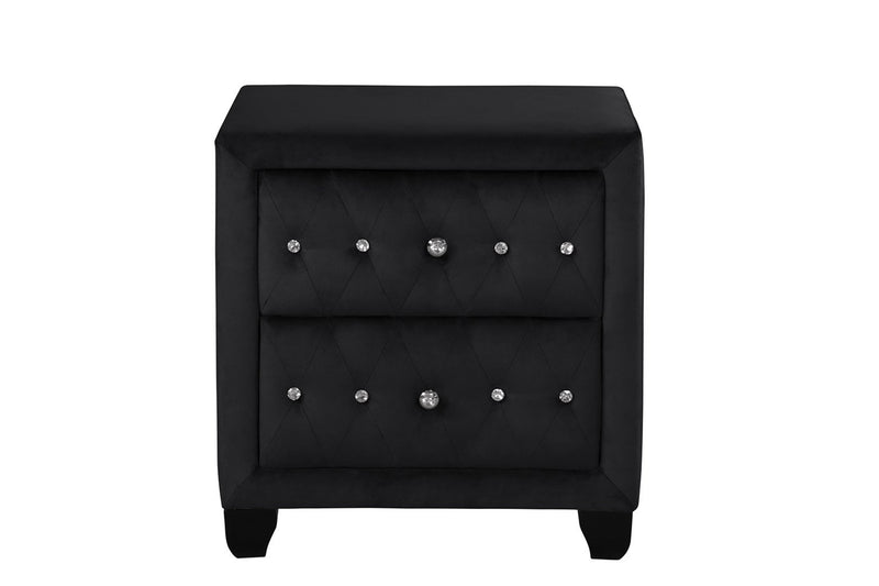 Galaxy Home Sophia Black Nightstand