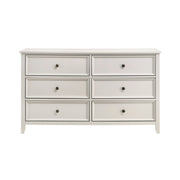 Home Elegance Donahue White Dresser And Mirror