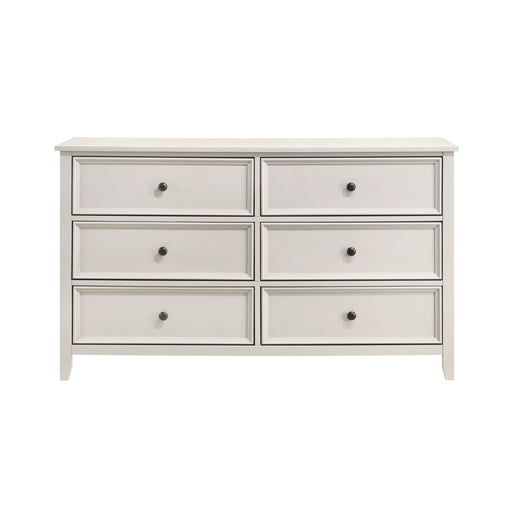 Home Elegance Donahue White Dresser And Mirror