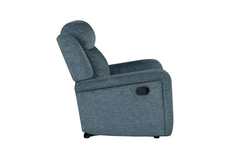 Global Furniture U6024 Dark Grey Glider Recliner