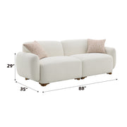 Acme Furniture Darius Beige Sofa with 2 Pillows