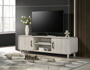 Crown Mark Nyomi White TV Stand