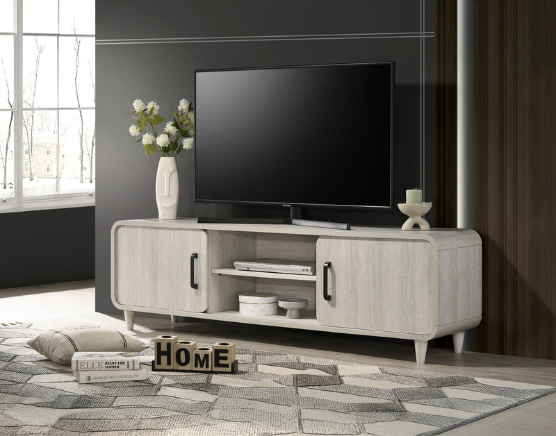 Crown Mark Nyomi White TV Stand