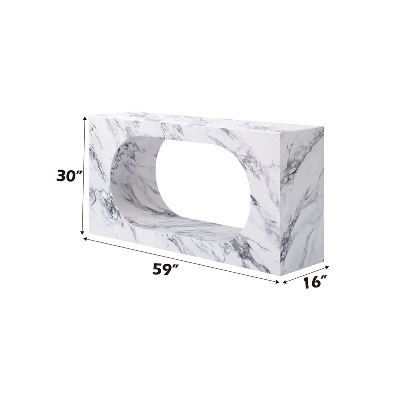 Acme Furniture Fritzy White Rectangle Console Table
