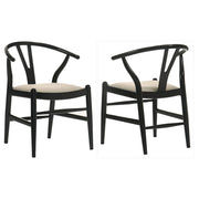 2 Coaster Furniture Crestmont Black Dining Side Chairs