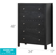 Glory Furniture Burlington Black Chest