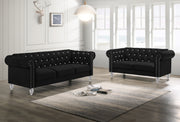 New Classic Furniture Emma Royal Blue Crystal Loveseat