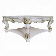 Acme Furniture Vendome Antique Pearl 3pc Square Coffee Table Set