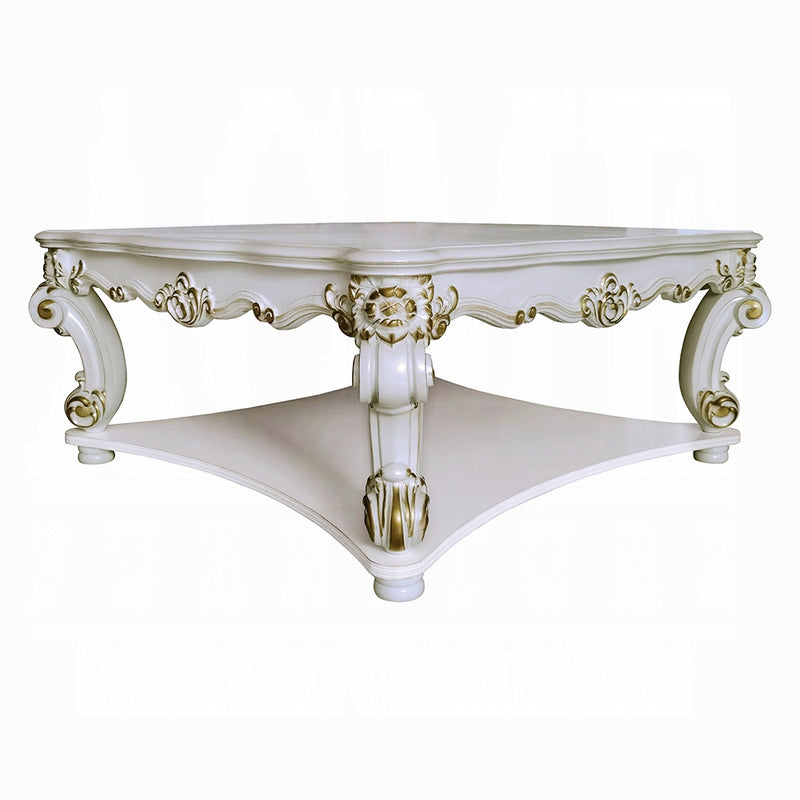 Acme Furniture Vendome Antique Pearl 3pc Square Coffee Table Set