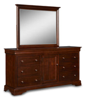 New Classic Furniture Versaille Cherry Dresser And Mirror