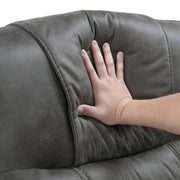 Home Elegance Oberon Dark Gray Double Reclining Sofa