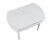 Steve Silver Naples Antiqued White Drop Leaf Dining Table