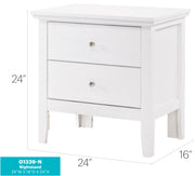 Glory Furniture Primo White Nightstand