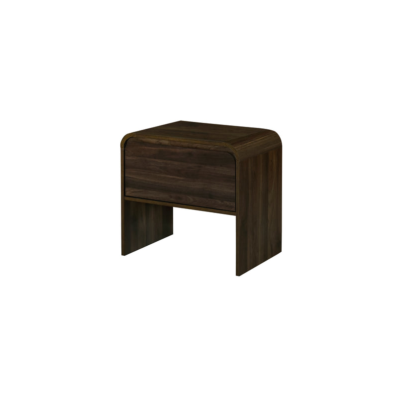 New Classic Furniture Mara Walnut One Drawer End Table