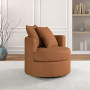 Coaster Furniture Debbie Burnt Orange Swivel Accent Chair