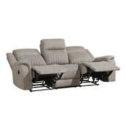 Home Elegance Dean Dove Double Reclining Sofa