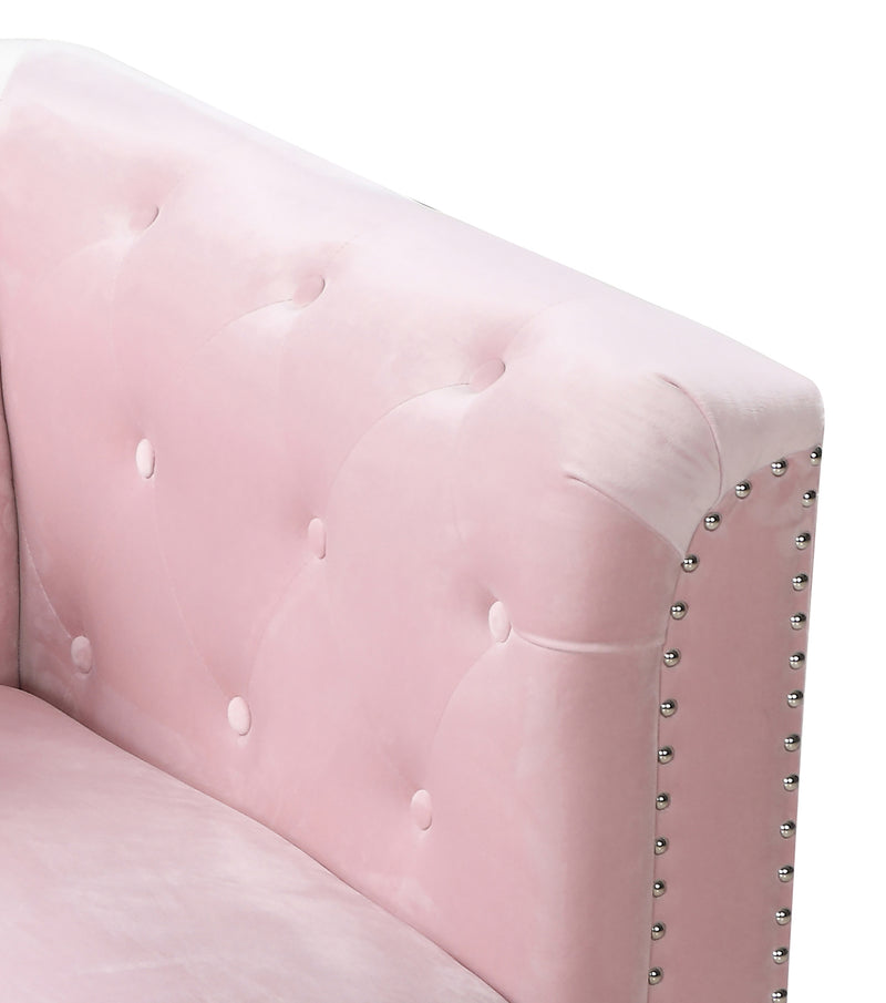 Glory Furniture Pompano Dark Gray Velvet Loveseat