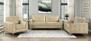 Home Elegance Cazon Brown Tan 3pc Living Room Set