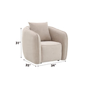 Acme Furniture Keith Brown Chair with Pillow