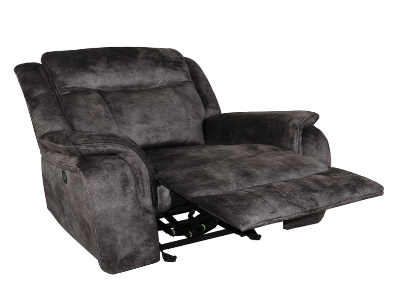 New Classic Furniture Park City Slate Gray Power Glider Recliner