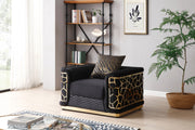 Glory Furniture Talia Black 3pc Living Room Set