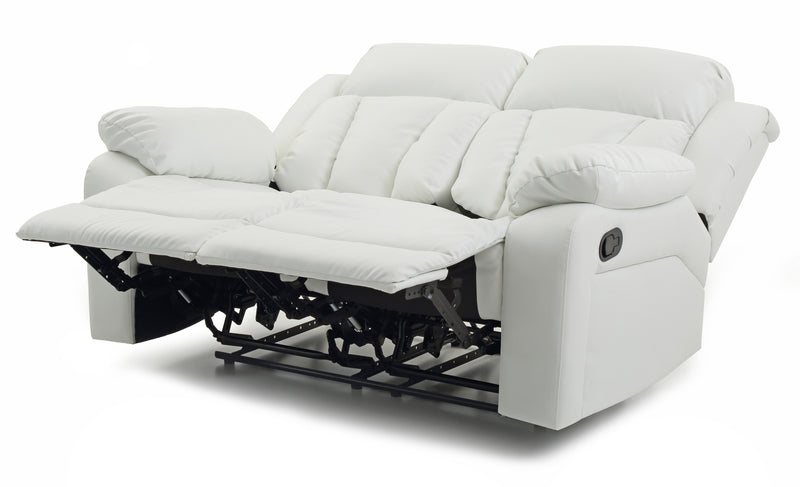 Glory Furniture Daria White Reclining Loveseat