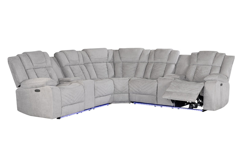 Global Furniture U7068 Ash Sectional