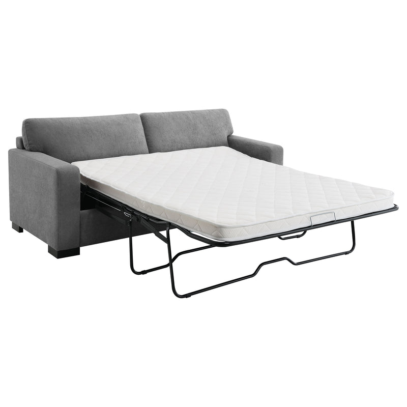 Coaster Furniture Simpson Grey Sofa Sleeper with Queen Mattress