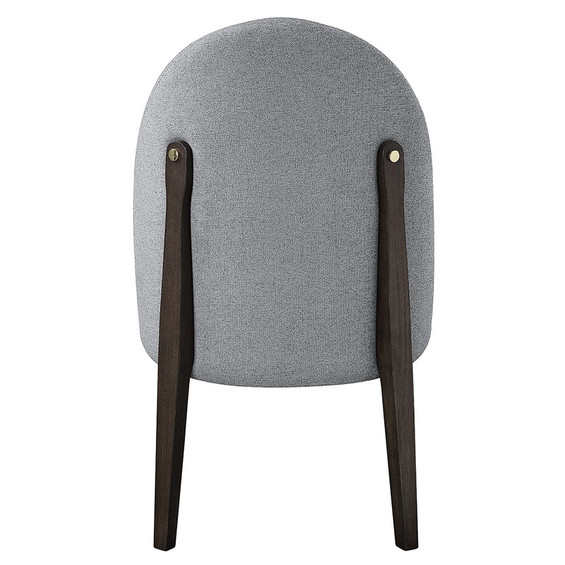 2 Acme Furniture Clayten Gray Espresso Side Chairs