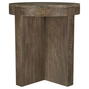 Coaster Furniture Kinkaid Brown Round End Table