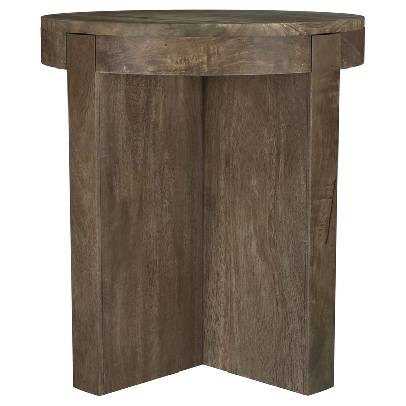 Coaster Furniture Kinkaid Brown Round End Table