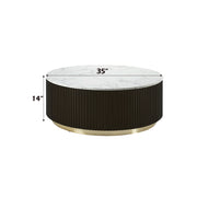 Acme Furniture Clayten White Espresso Coffee Table
