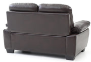 Glory Furniture Marta Black Faux Leather Loveseat