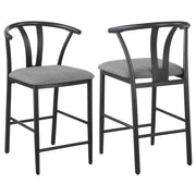 2 Coaster Furniture Dolman Grey Counter Height Chairs