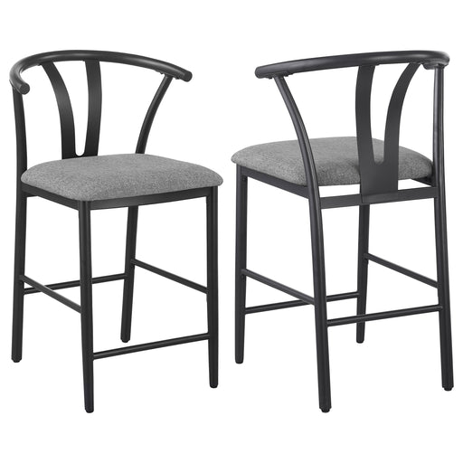 2 Coaster Furniture Dolman Grey Counter Height Chairs