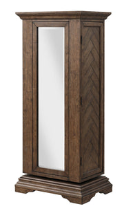New Classic Furniture Mar Vista Walnut Swivel Lingerie Chest with Mirror