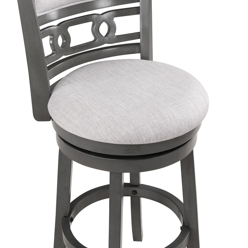 New Classic Furniture Gia Gray Swivel Counter Height Stool
