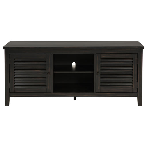 Coaster Furniture Concord Distressed Java Black TV Stand