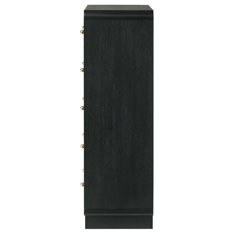 Coaster Furniture Cavelle Black 5 Drawer Chest