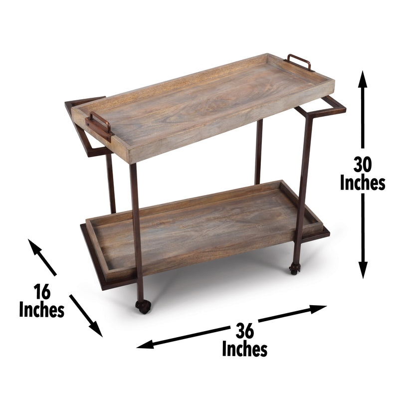 Steve Silver Conway Natural Harbor Gray Cart