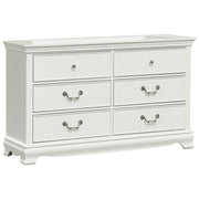 Home Elegance Lucida White Dresser and Mirror