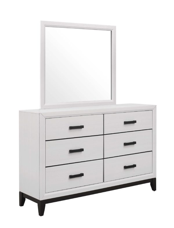 Global Furniture Kate White Drawer Dresser