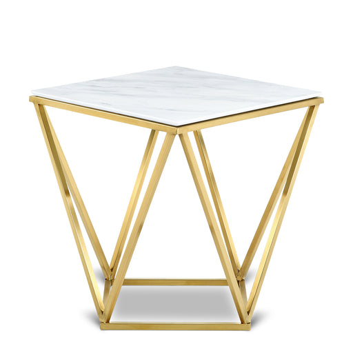 Meridian Furniture Mason Gold End Table