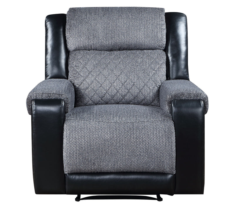 Global Furniture U5914 Black Grey Recliner