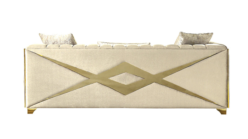 Galaxy Home Velencia Silver Sofa