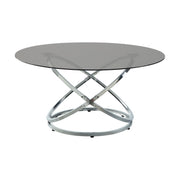 Home Elegance Marion Black Chrome Silver 3pc Occasional Table Set
